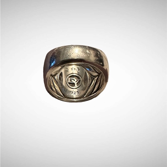 David Yurman Sterling Silver Lapis Lazuli Men's Ring Size 10 - Picture 3 of 3